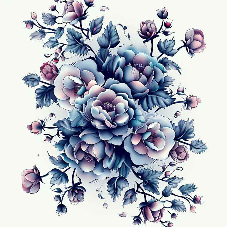 other-flowers tattoo design ideas clear-cut delicate layers represents strength