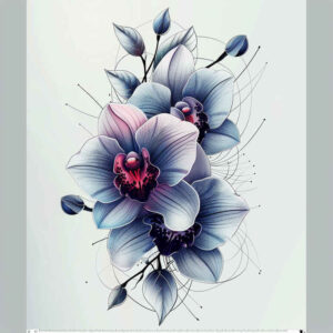 other-flowers tattoo design ideas thin script detailed textures embodying determination