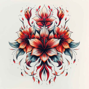 other-flowers tattoo design ideas quiet detailed textures strength and power
