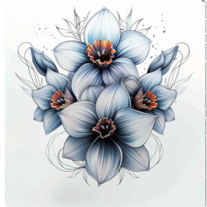 other-flowers tattoo design ideas slender detailed textures symbol of perseverance