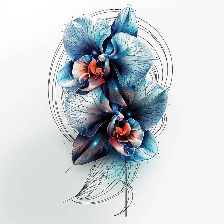 other-flowers tattoo design ideas micro art detailed veins for chest
