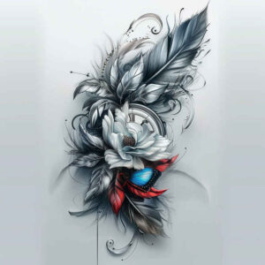 other-flowers tattoo design ideas whisper line detailed veins for side torso