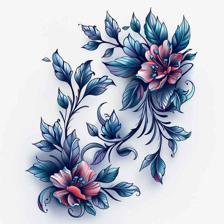 other-flowers tattoo design ideas single dot detailed veins stands for endurance