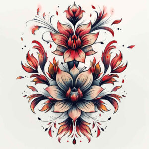 other-flowers tattoo design ideas pinprick elegant for knee