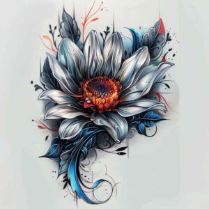 other-flowers tattoo design ideas sparse elegant for lower back
