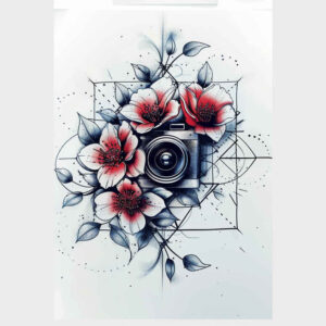 other-flowers tattoo design ideas slender elegant for shoulder blade