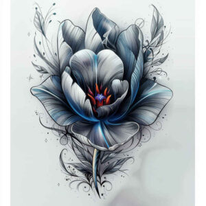 other-flowers tattoo design ideas no background floral art for toe