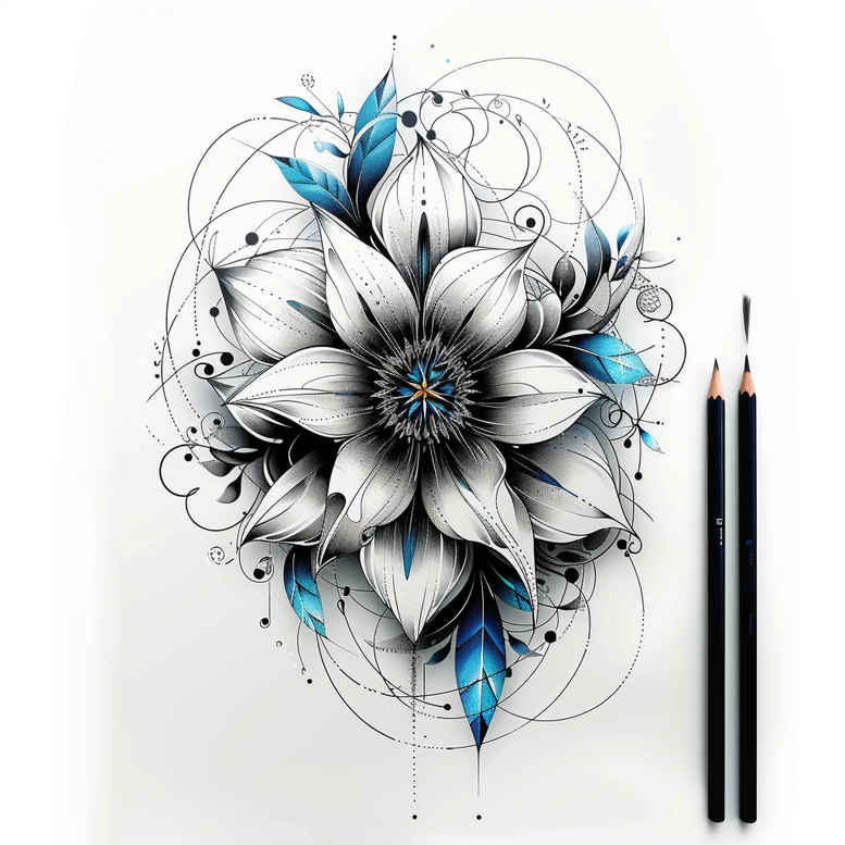 other-flowers tattoo design ideas short stroke floral art for upper back