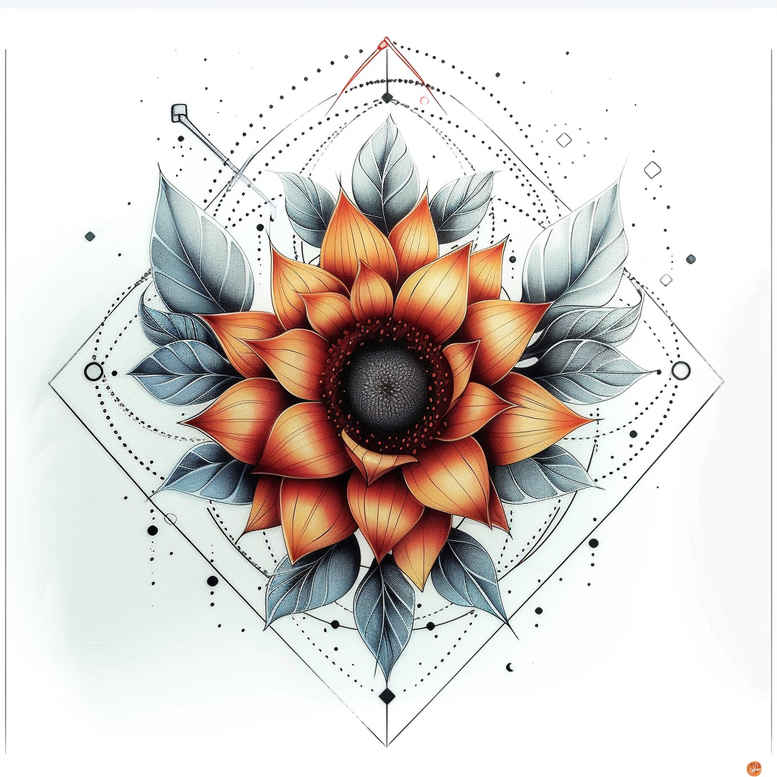 other-flowers tattoo design ideas no excess floral art symbol of strength