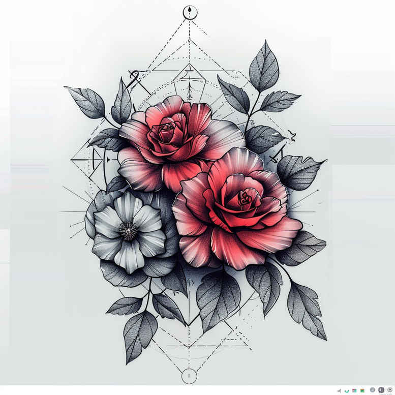 other-flowers tattoo design ideas pure outline floral motifs for upper shoulder