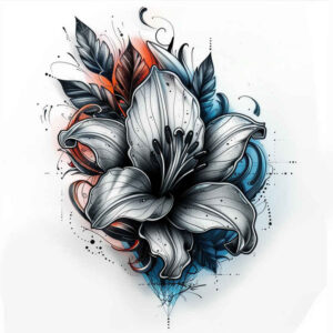 other-flowers tattoo design ideas silent floral silhouettes for back of neck