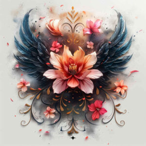 other-flowers tattoo design ideas tiny detail floral silhouettes symbol of endurance