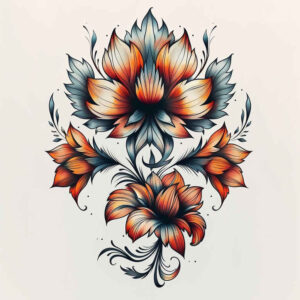other-flowers tattoo design ideas symbolic intricate symbol of strength