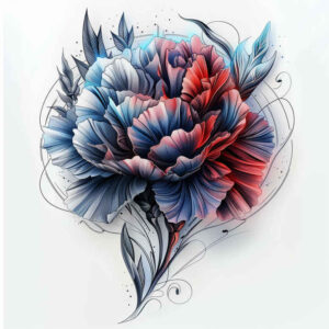 other-flowers tattoo design ideas small detail layered shading for foot