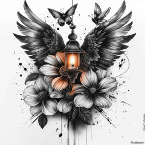 other-flowers tattoo design ideas micro line layered shading meaning endurance