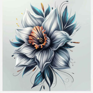 other-flowers tattoo design ideas crisp outline layered shading shows courage