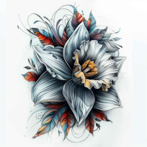 other-flowers tattoo design ideas fine dot natural beauty for temple