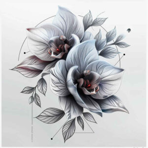 other-flowers tattoo design ideas micro art natural beauty for thigh