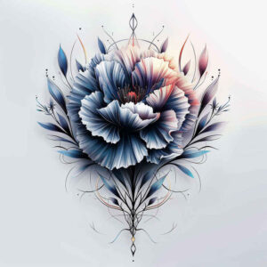 other-flowers tattoo design ideas no excess natural curves for lower back