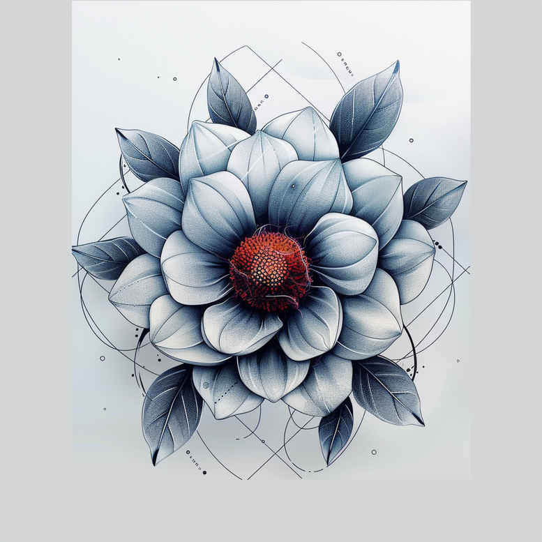 other-flowers tattoo design ideas simple dot natural curves meaning determination