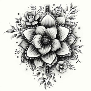 other-flowers tattoo design ideas modest natural curves perseverance and power