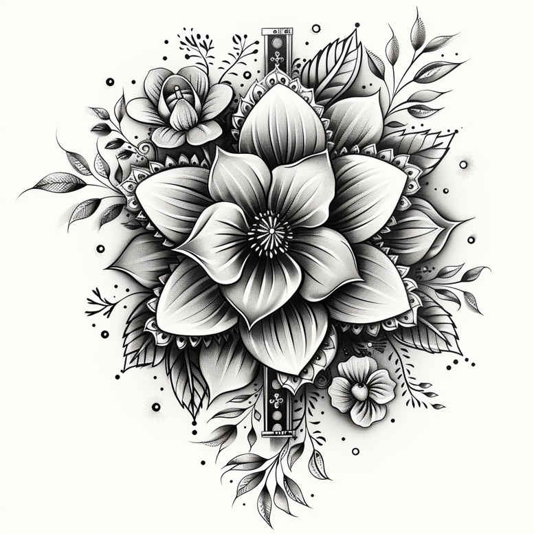 other-flowers tattoo design ideas modest natural curves perseverance and power