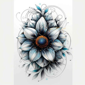 other-flowers tattoo design ideas sparse natural patterns symbol of determination