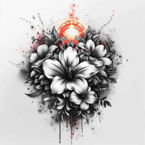 other-flowers tattoo design ideas whisper line naturalistic for foot