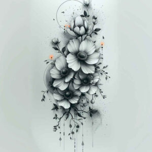 other-flowers tattoo design ideas plain naturalistic for palm