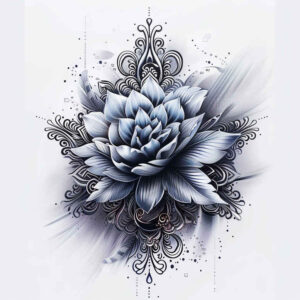 other-flowers tattoo design ideas clean stroke smooth lines for knee