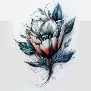 other-flowers tattoo design ideas soft curve smooth lines represents courage