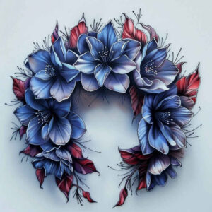 other-flowers tattoo design ideas open space soft edges for arm