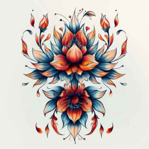 other-flowers tattoo design ideas single line soft edges for hand