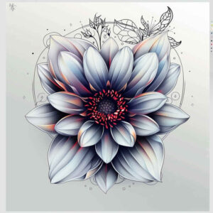 other-flowers tattoo design ideas single color soft edges symbol of courage