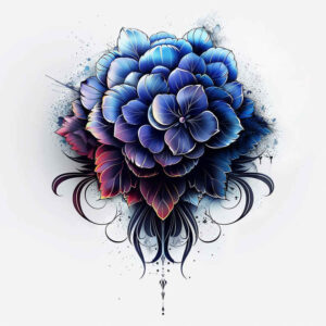 other-flowers tattoo design ideas small detail soft gradients symbol of courage