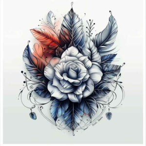 other-flowers tattoo design ideas fine line subtle shading shows perseverance