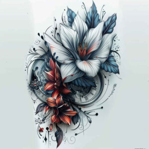 other-flowers tattoo design ideas nonintrusive subtle shading stands for courage