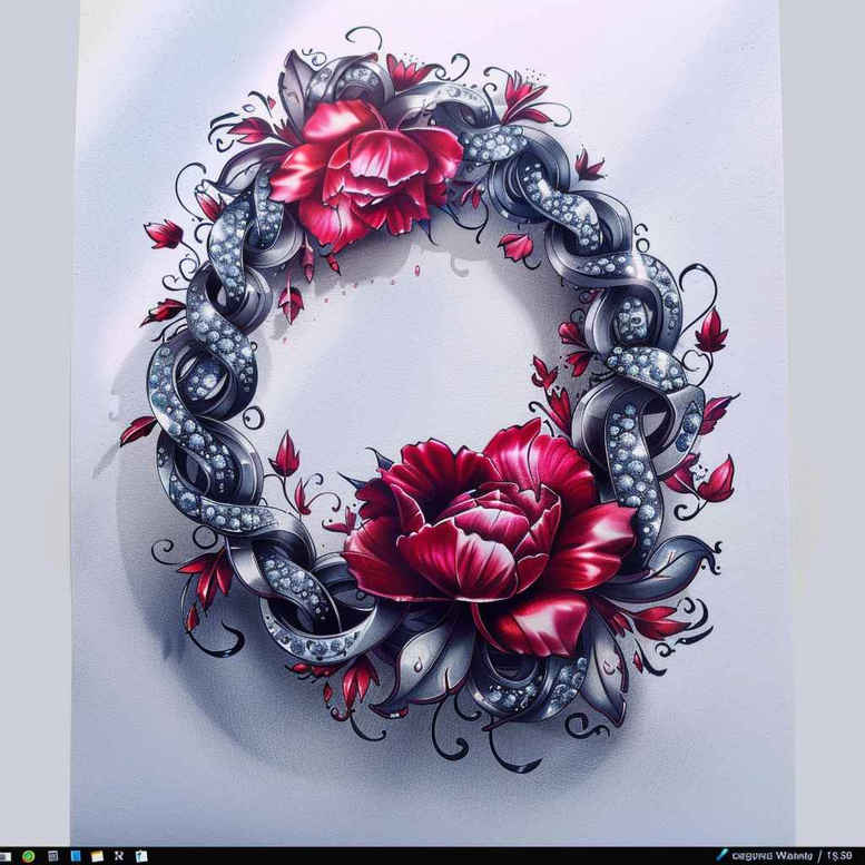 other-flowers tattoo design ideas airy touch subtle shading symbol of perseverance