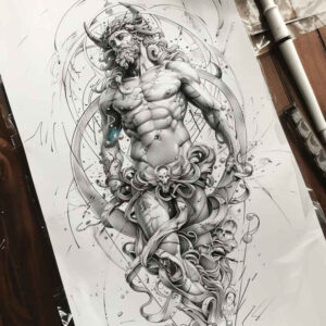 greek-symbolism-tattoo-realism-natural-blush-for-sternum – tattoo design ideas free ai generated – Gallery: other-greece-inkby-ai