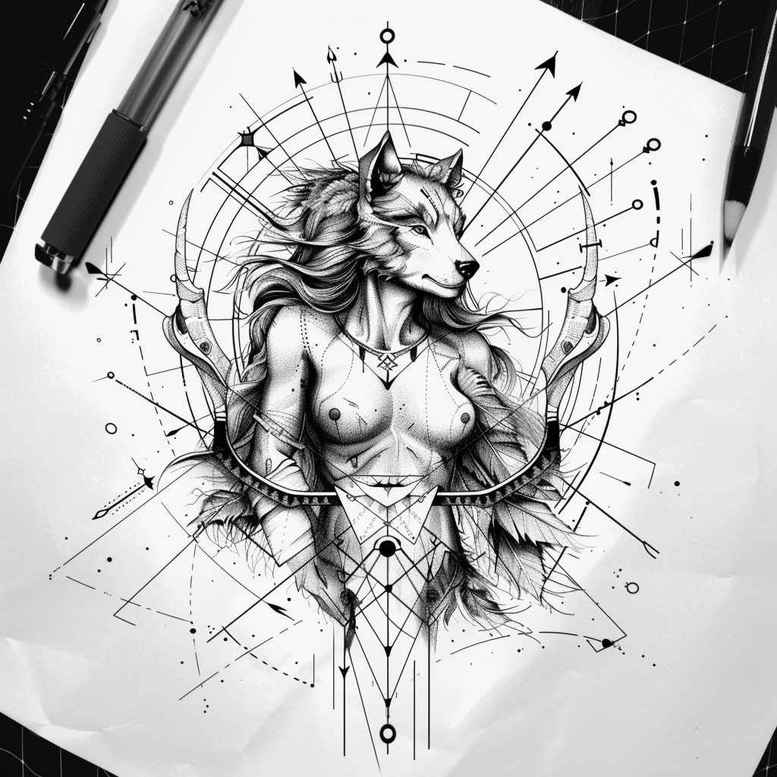 greek-animal-motifs – tattoo design ideas free ai generated – neotraditional-dynamic-color – for-upper-shoulder – Gallery: other-greece-inkby-ai