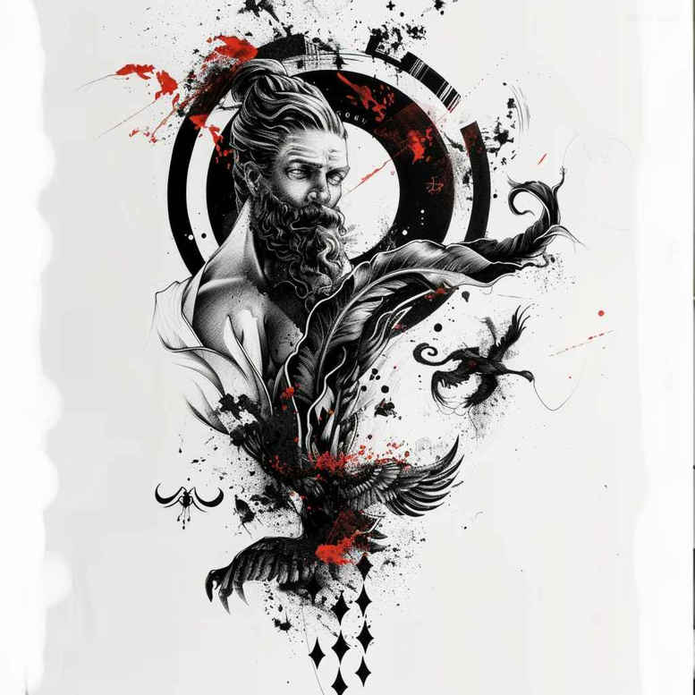 greek-animal-motifs – tattoo design ideas free ai generated – realism-realistic-texture – for-shoulder-blade – Gallery: other-greece-inkby-ai