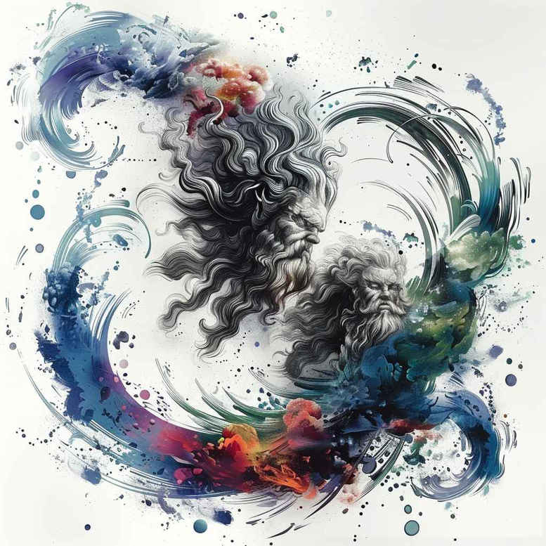 greek-colors – tattoo design ideas free ai generated – realism-fine-lines – for-shoulder – Gallery: other-greece-inkby-ai