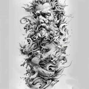 greek-courage-symbols – tattoo design ideas free ai generated – surrealism-morphic – for-palm – Gallery: other-greece-inkby-ai