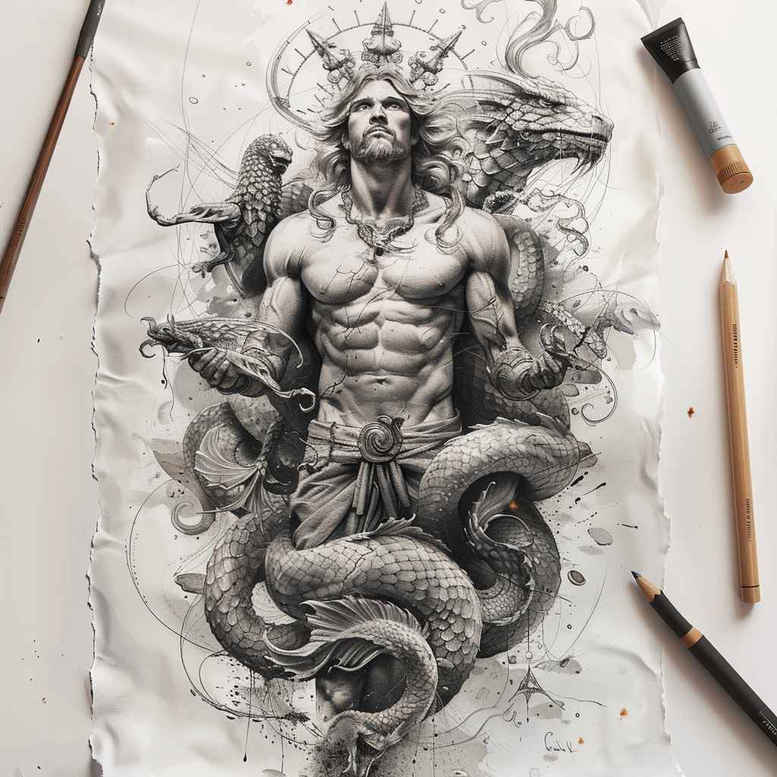 greek-culture – tattoo design ideas free ai generated – realism-minimal-grain – for-forearm – Gallery: other-greece-inkby-ai