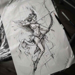 greek-decorative-art – tattoo design ideas free ai generated – realism-real-ink-flow – for-upper-thigh – Gallery: other-greece-inkby-ai