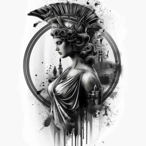 greek-deities – tattoo design ideas free ai generated – realism-high-fidelity – for-upper-arm – Gallery: other-greece-inkby-ai