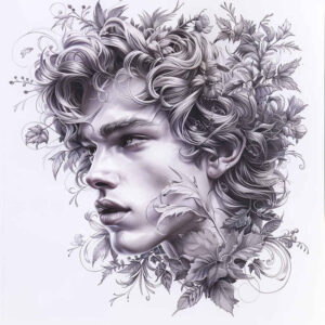 greek-deities – tattoo design ideas free ai generated – surrealism-shadow-play – for-back-of-neck – Gallery: other-greece-inkby-ai