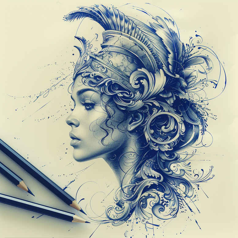 greek-symbolism-tattoo-surrealism-mysterious-for-lower-back – tattoo design ideas free ai generated – Gallery: other-greece-inkby-ai
