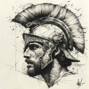 greek-masks – tattoo design ideas free ai generated – neotraditional-classic-shading – for-ankle – Gallery: other-greece-inkby-ai