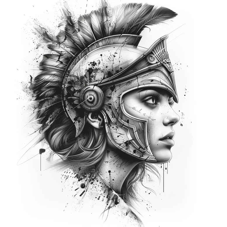 greek-myths – tattoo design ideas free ai generated – neotraditional-artful-color – for-upper-shoulder – Gallery: other-greece-inkby-ai